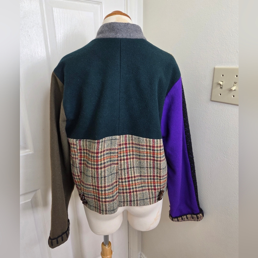 Multicolor Patchwork Women's Jacket - image 3